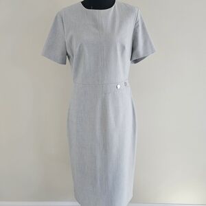 Banana Republic Light Gray Midi Dress